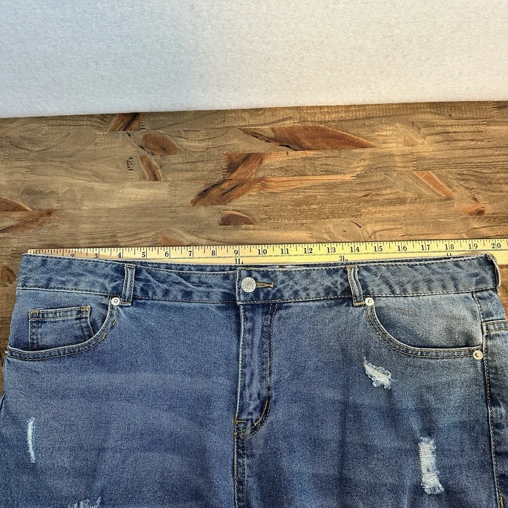 Denim Distressed Women Shorts - Picture 11 of 13